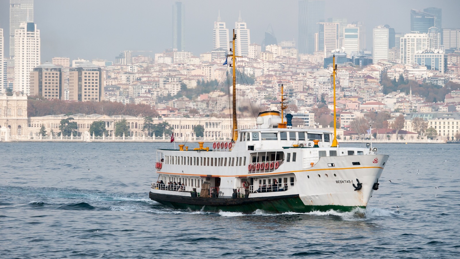 Bosphorus waterfront in Besiktas, Istanbul