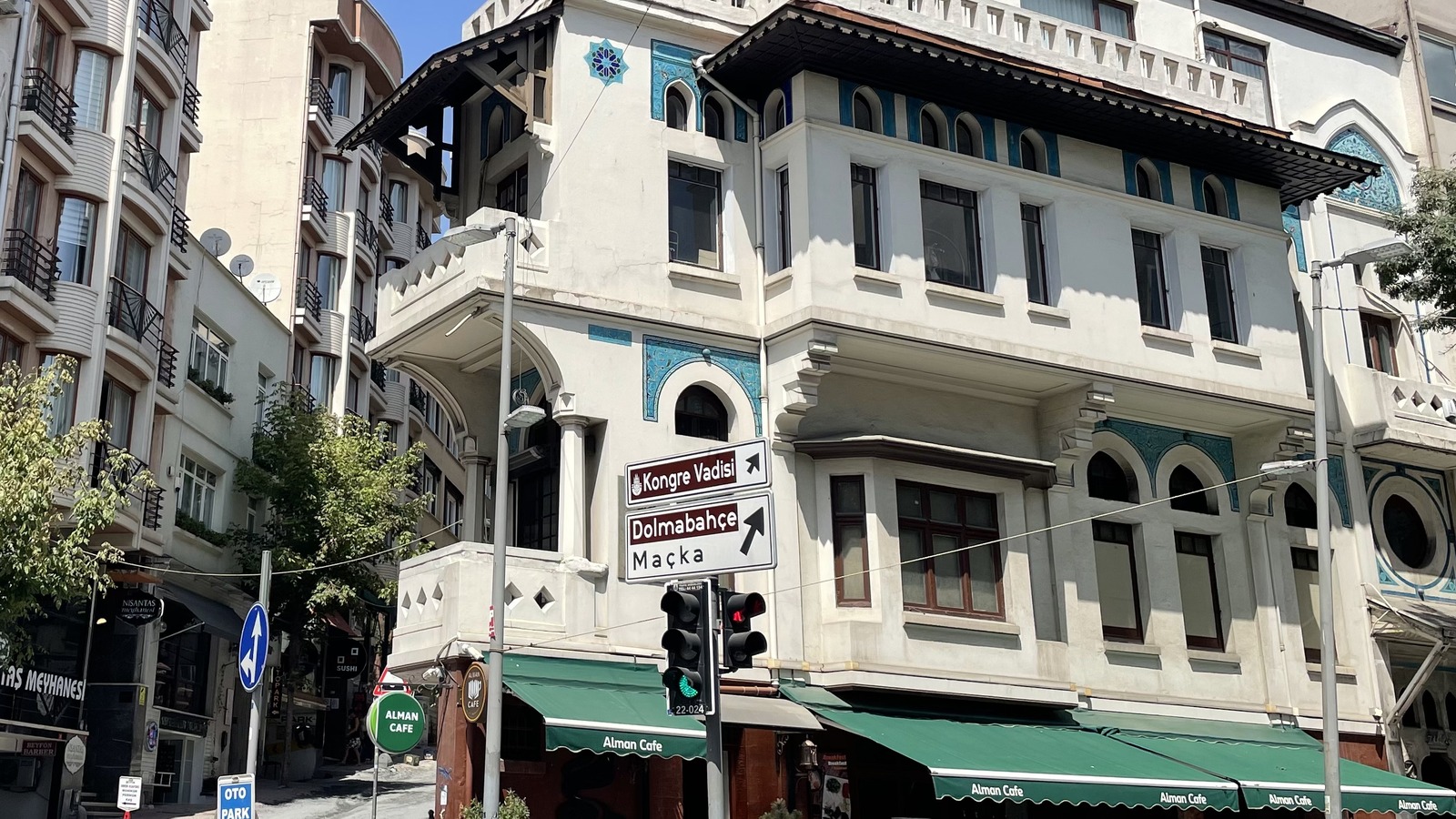 Historic street architecture in Nisantasi, Istanbul