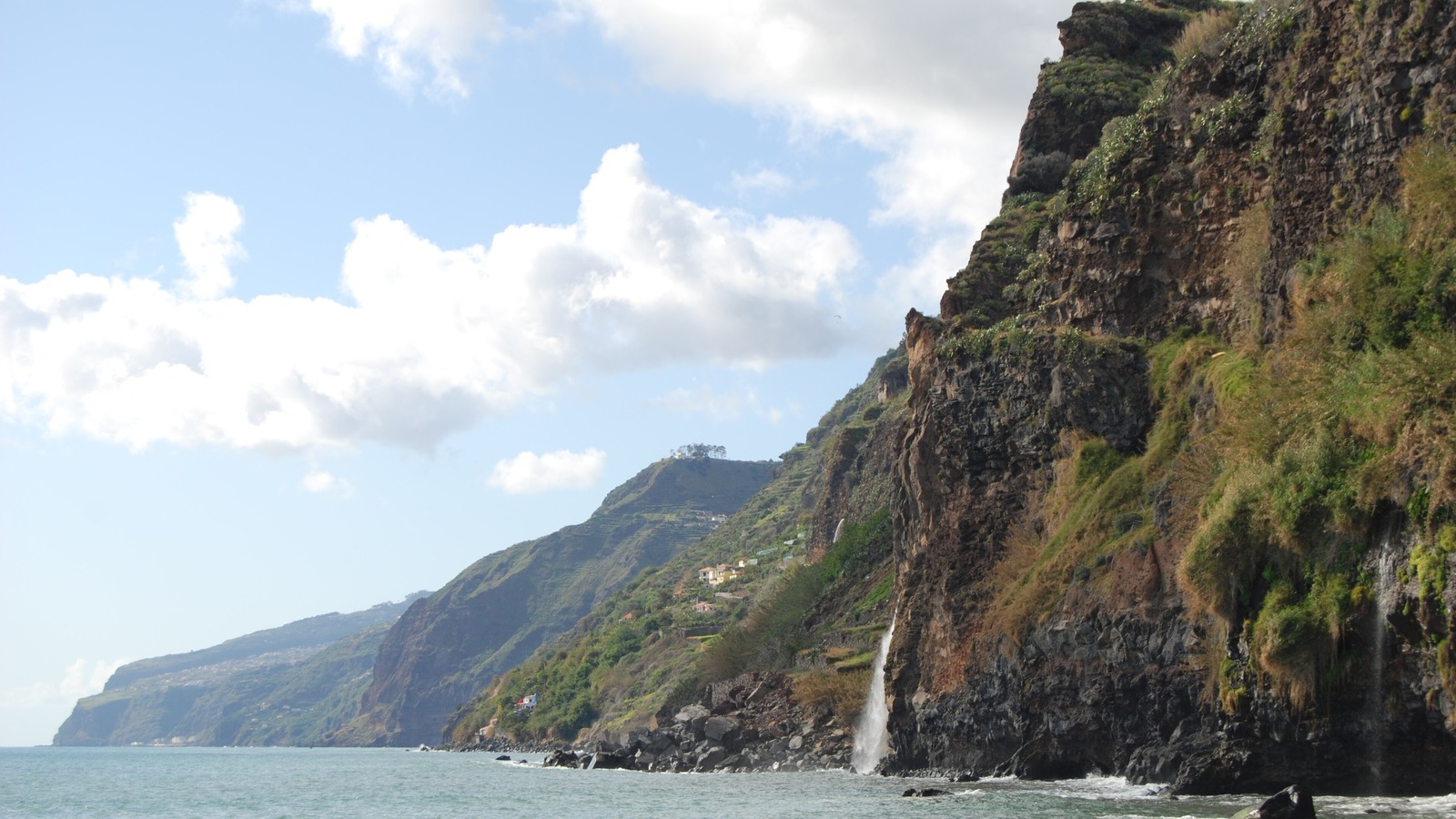 Bright west coast near Ponta do Sol and Calheta Madeira