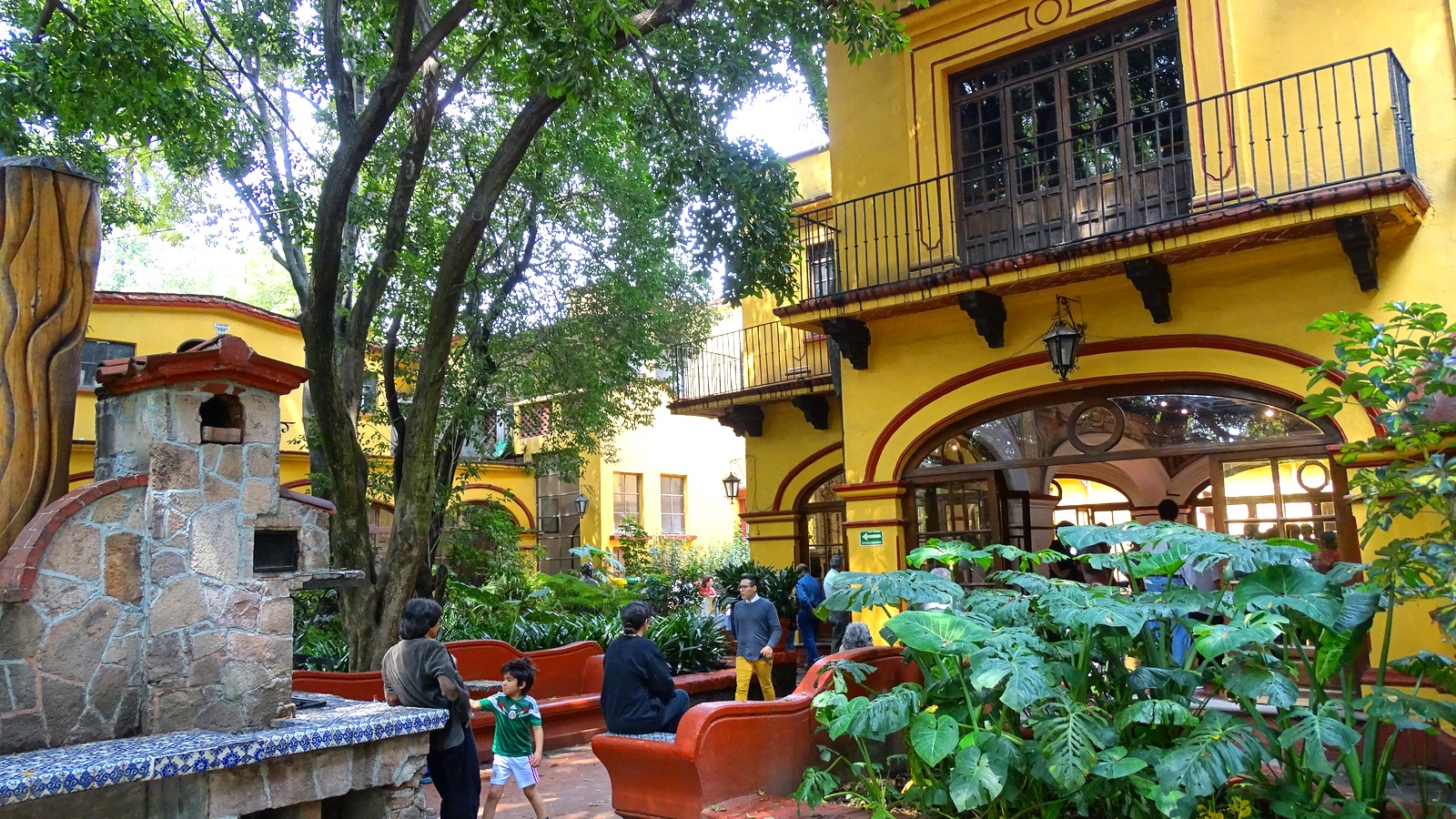 Historic plaza in Coyoacan Mexico City
