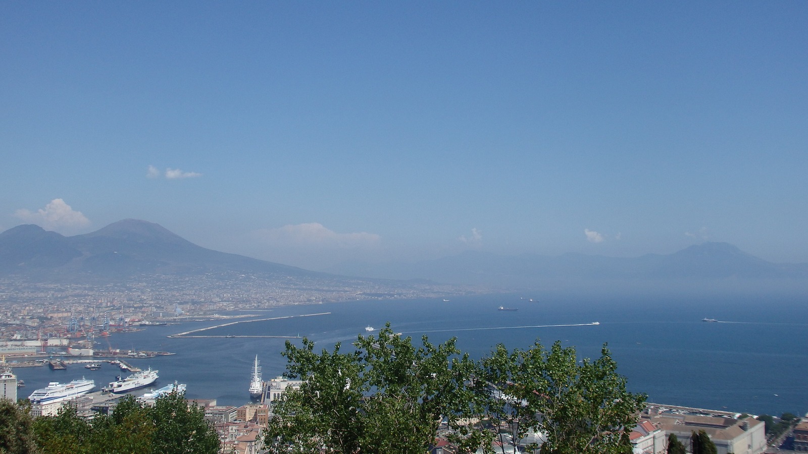 View from Castel Sant'Elmo in Naples Vomero