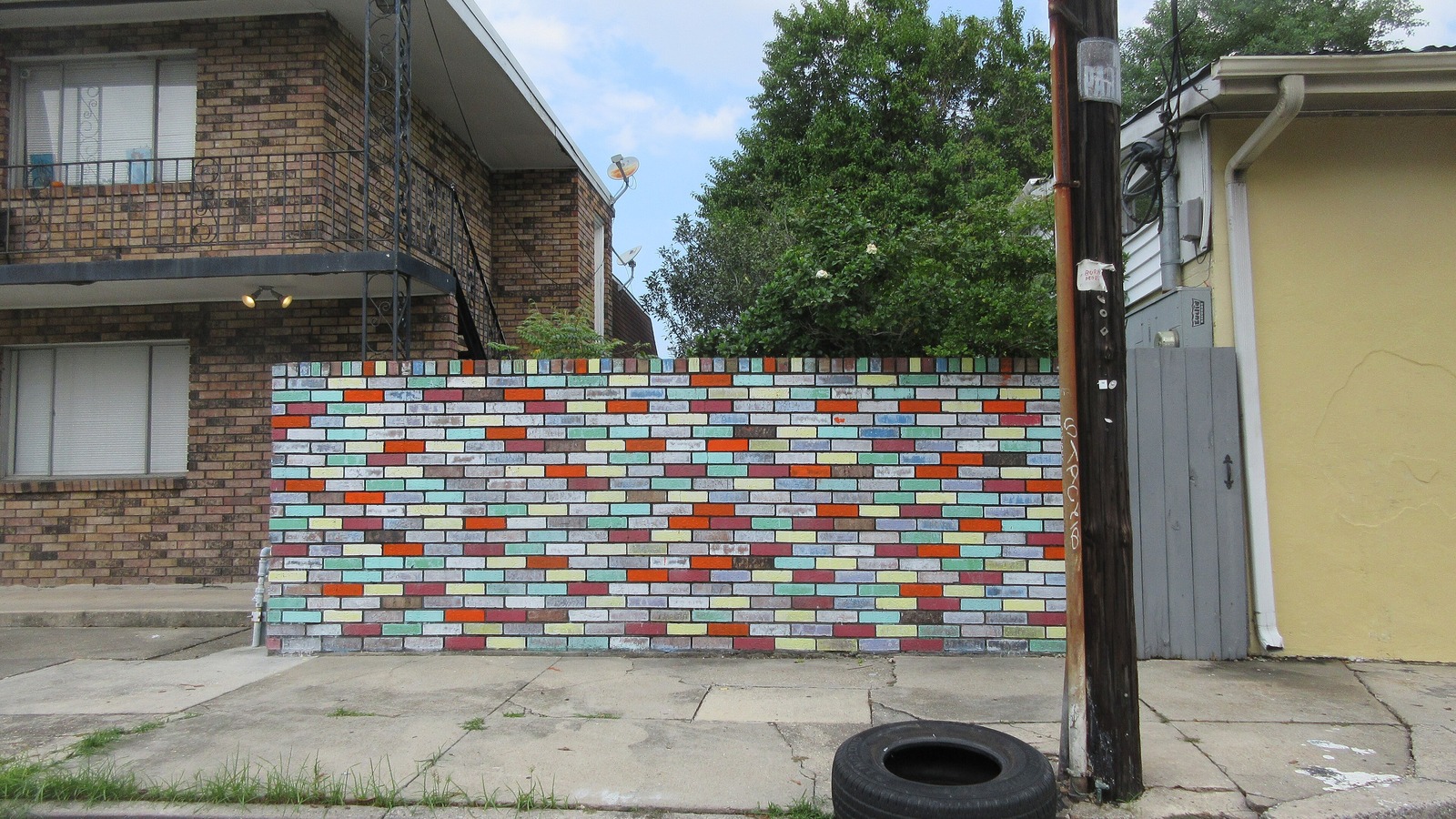 Colorful homes in New Orleans Bywater