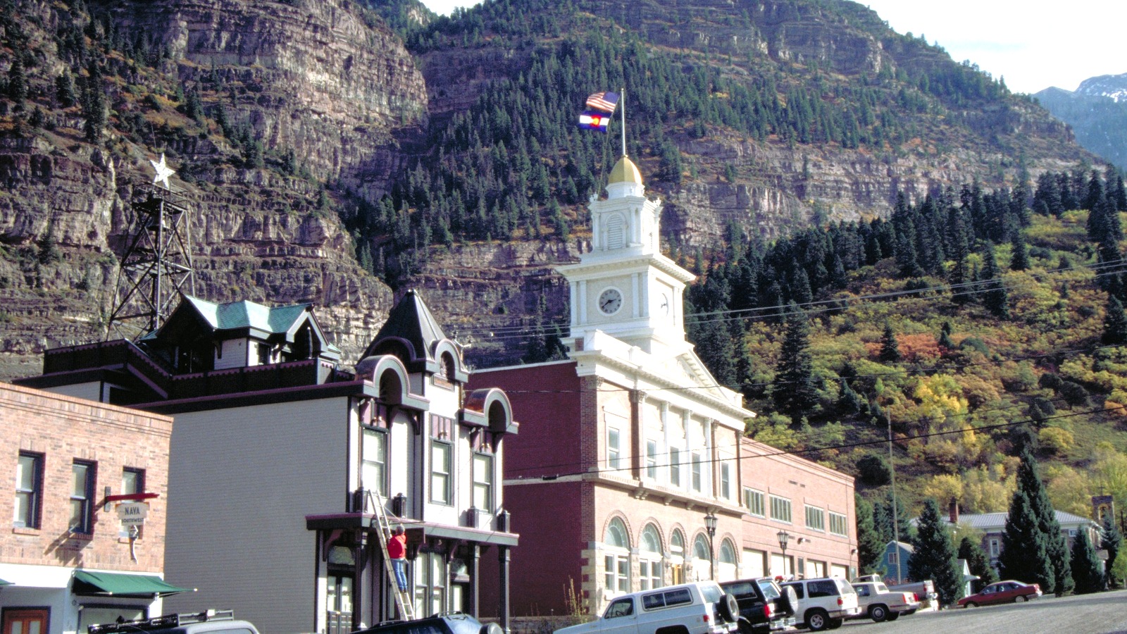 Downtown Ouray and the San Juan mountain setting in Colorado