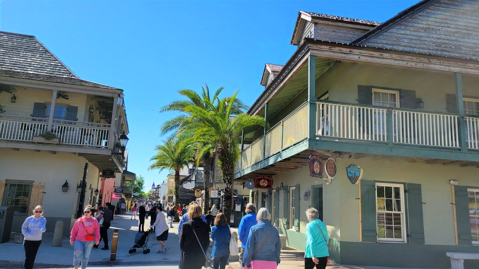 Historic street in downtown St. Augustine