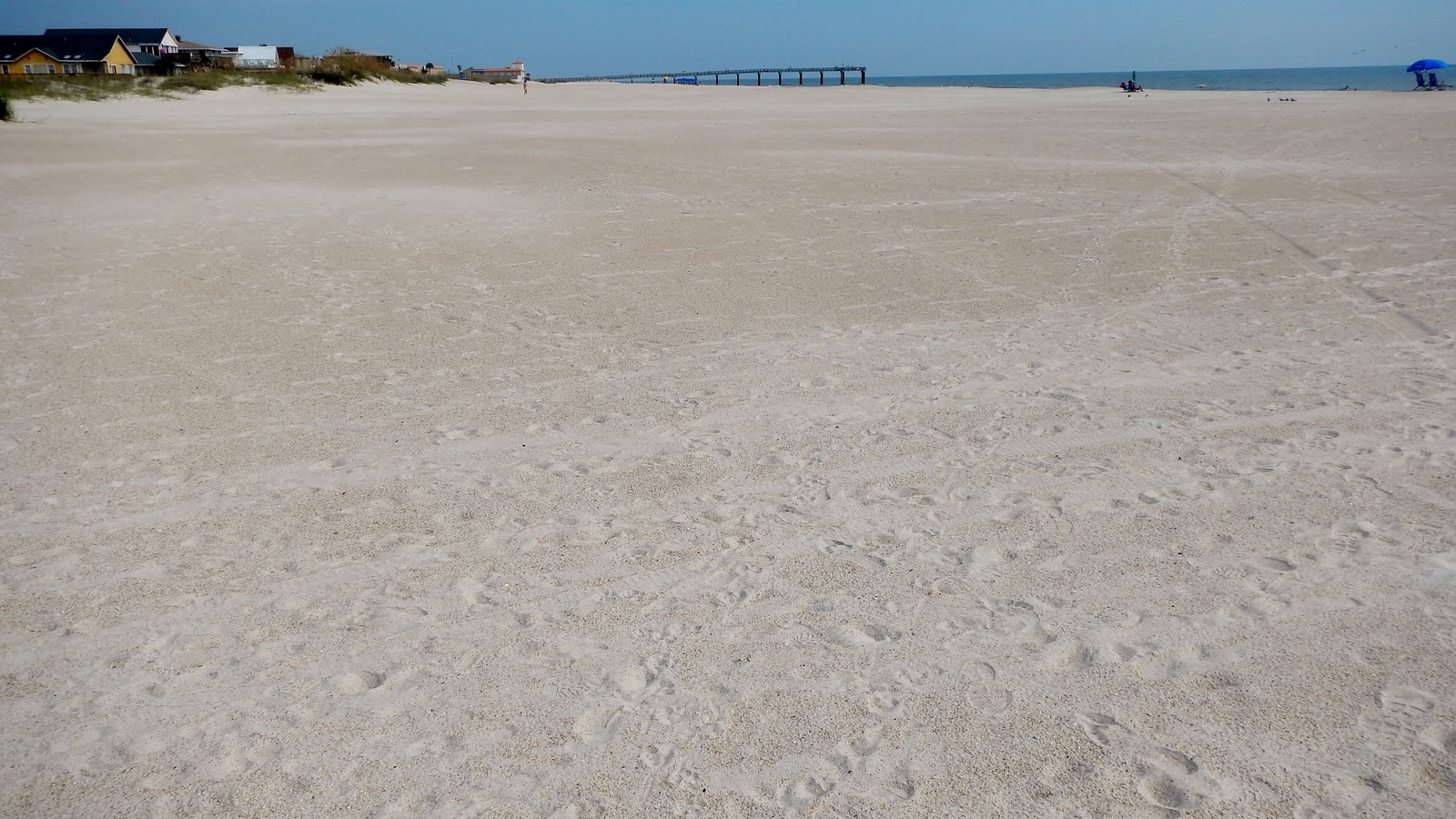 Beach and ocean pier at St. Augustine Beach