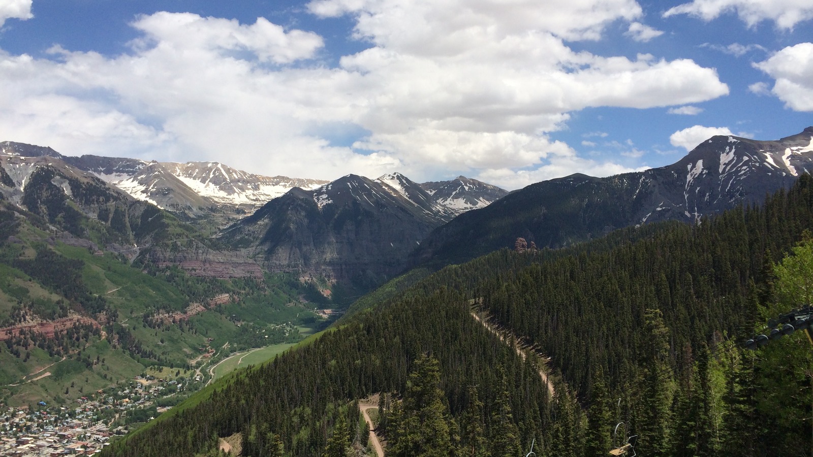 Sunny San Miguel Valley landscape near Telluride, Colorado