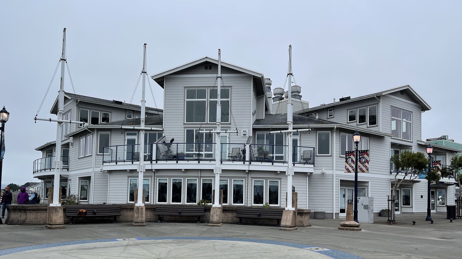 Waterfront building in Eureka California near Humboldt Bay