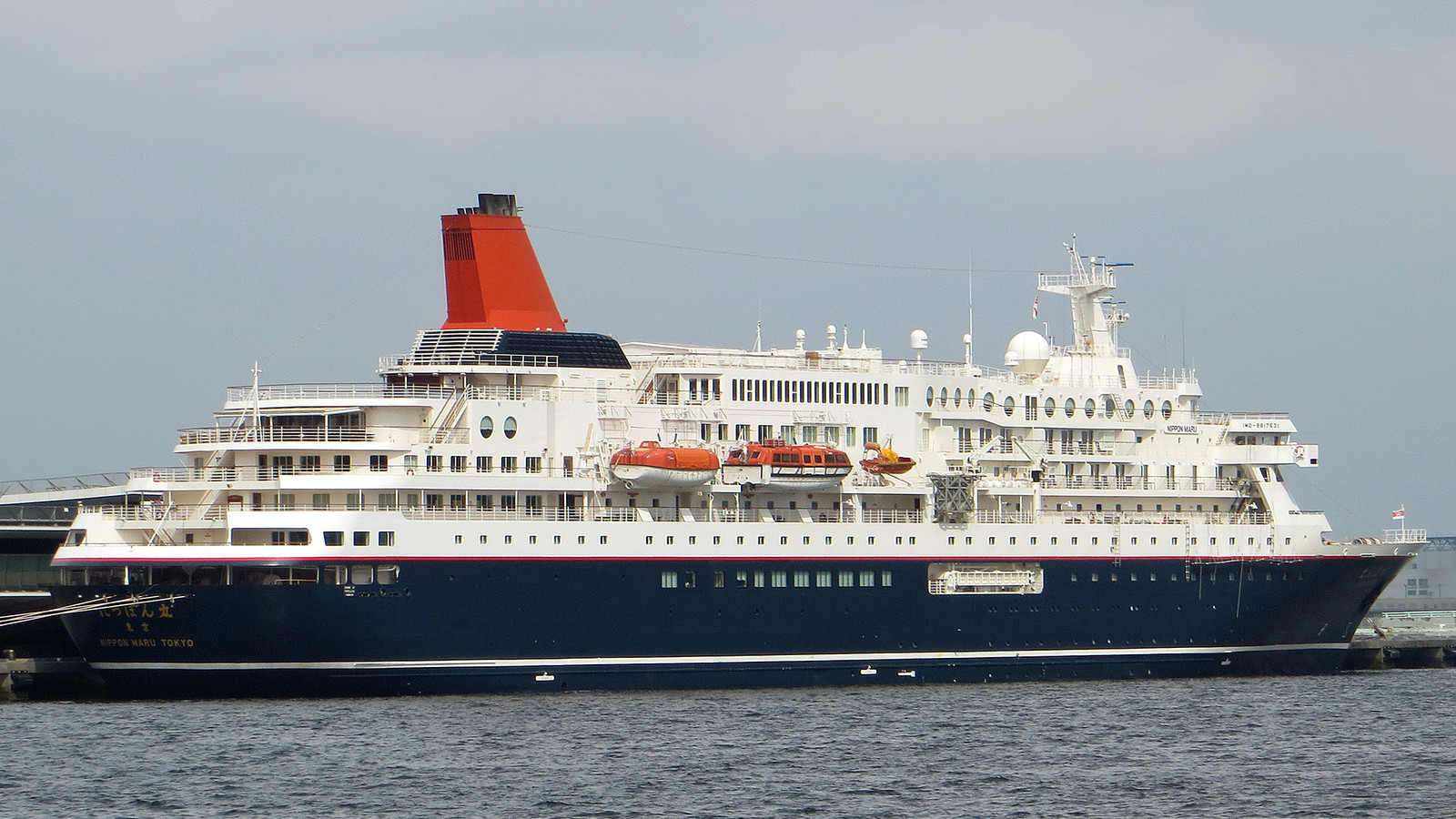 Nippon Maru docked at Osanbashi Pier in Yokohama