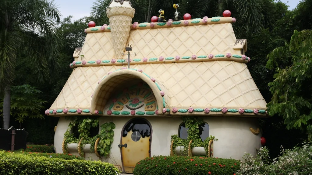 Decorative fantasy house at Dream World Bangkok