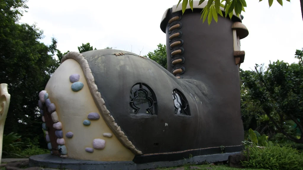 Giant boot landmark at Dream World Bangkok