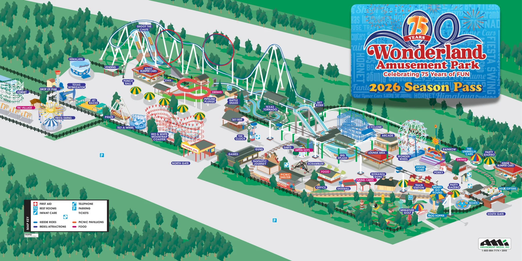 Wonderland Park complete map sheet