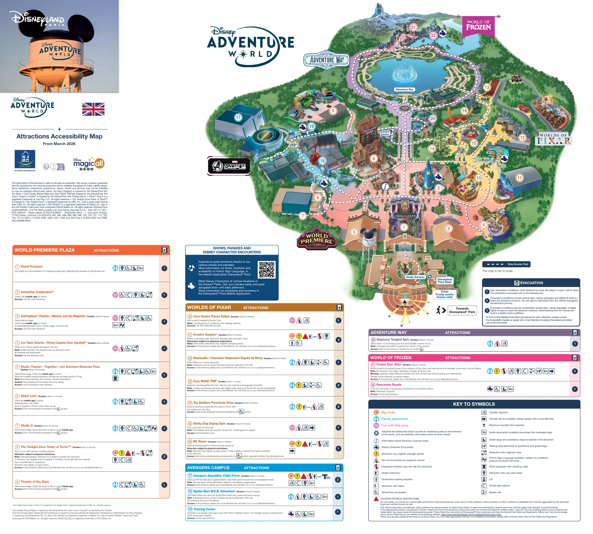 Disney Adventure World Park Map: Area Photos and Planning