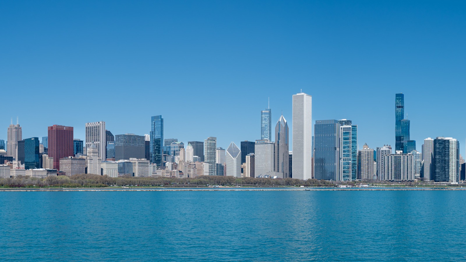 Chicago's downtown skyline, photographed April 13, 2024