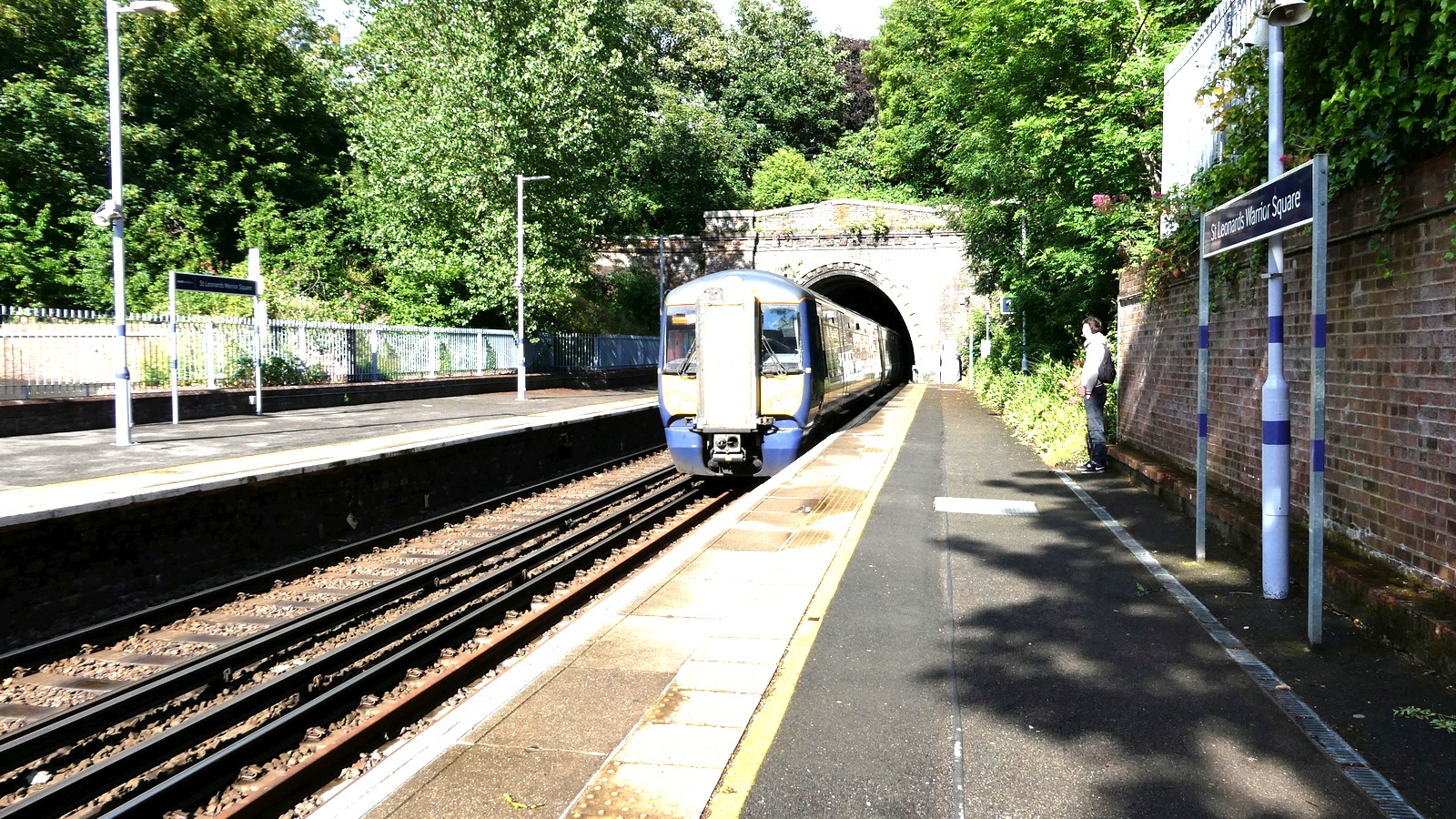 Southeastern train exiting Hastings Tunnel at St Leonards Warrior Square on June 8, 2026, before the disruption