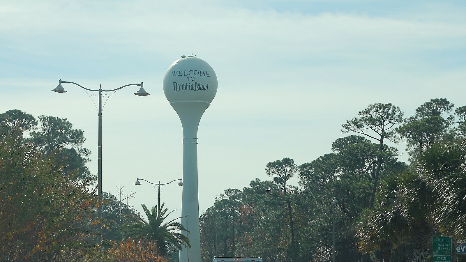 Welcome to Dauphin Island water tower above the island entrance road in a December 2018 file photo