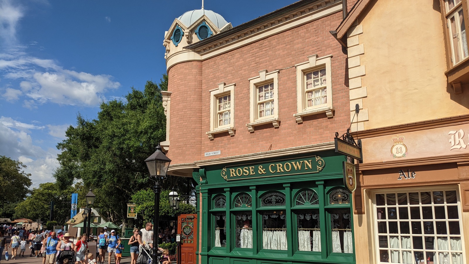 Rose and Crown at the United Kingdom pavilion in EPCOT, the table-service dining room scheduled to close for refurbishment on February 15 2027