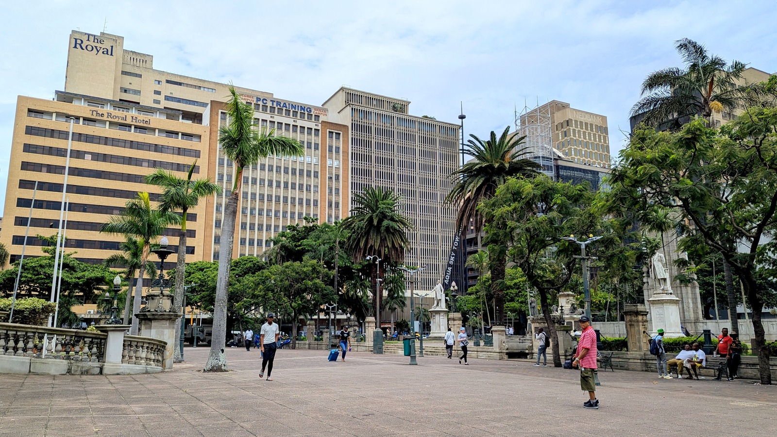 Central Durban buildings and gardens on February 18, 2025, before the October unrest