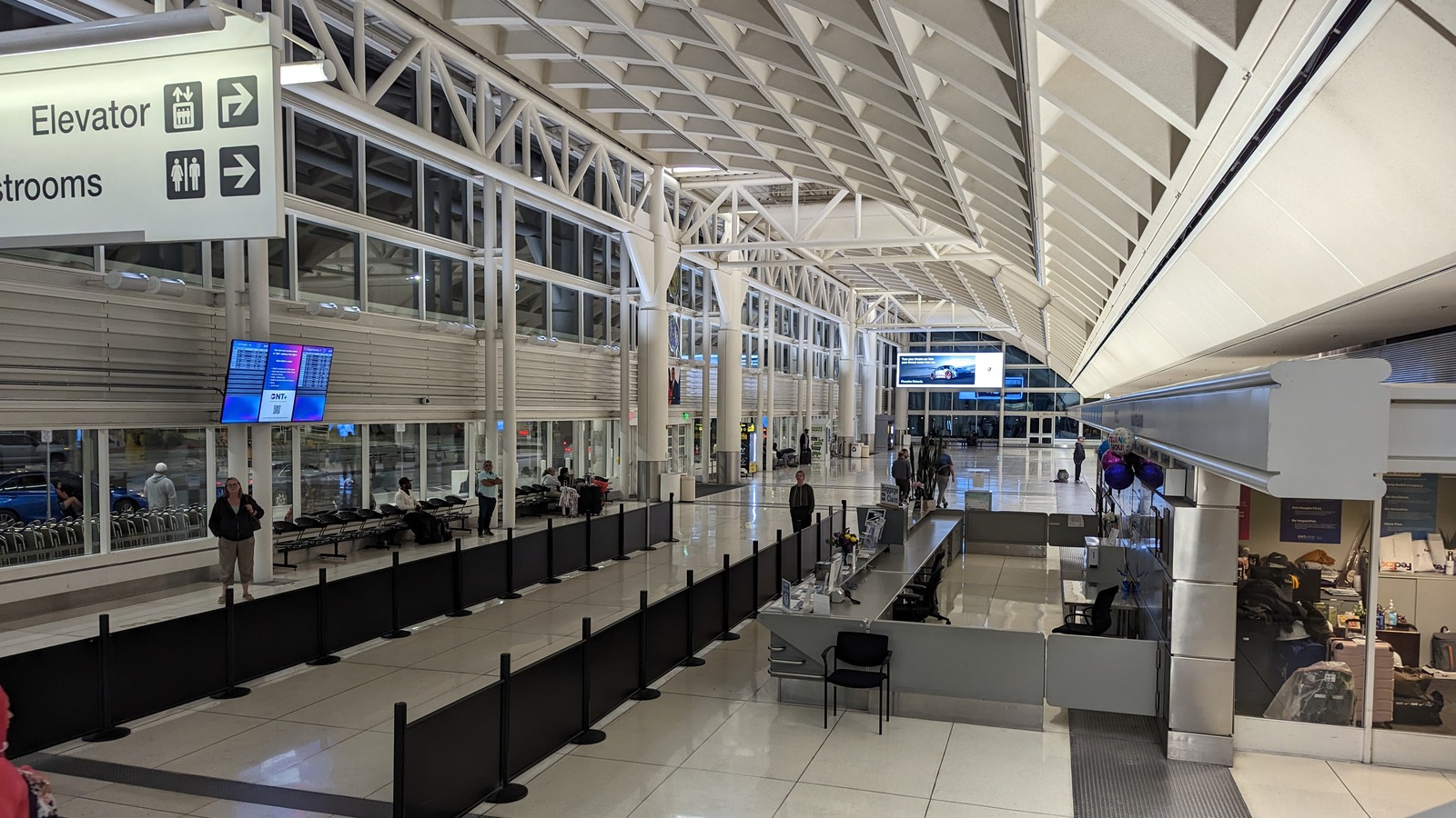 Ontario International Airport Terminal 2 interior photographed April 27, 2023.
