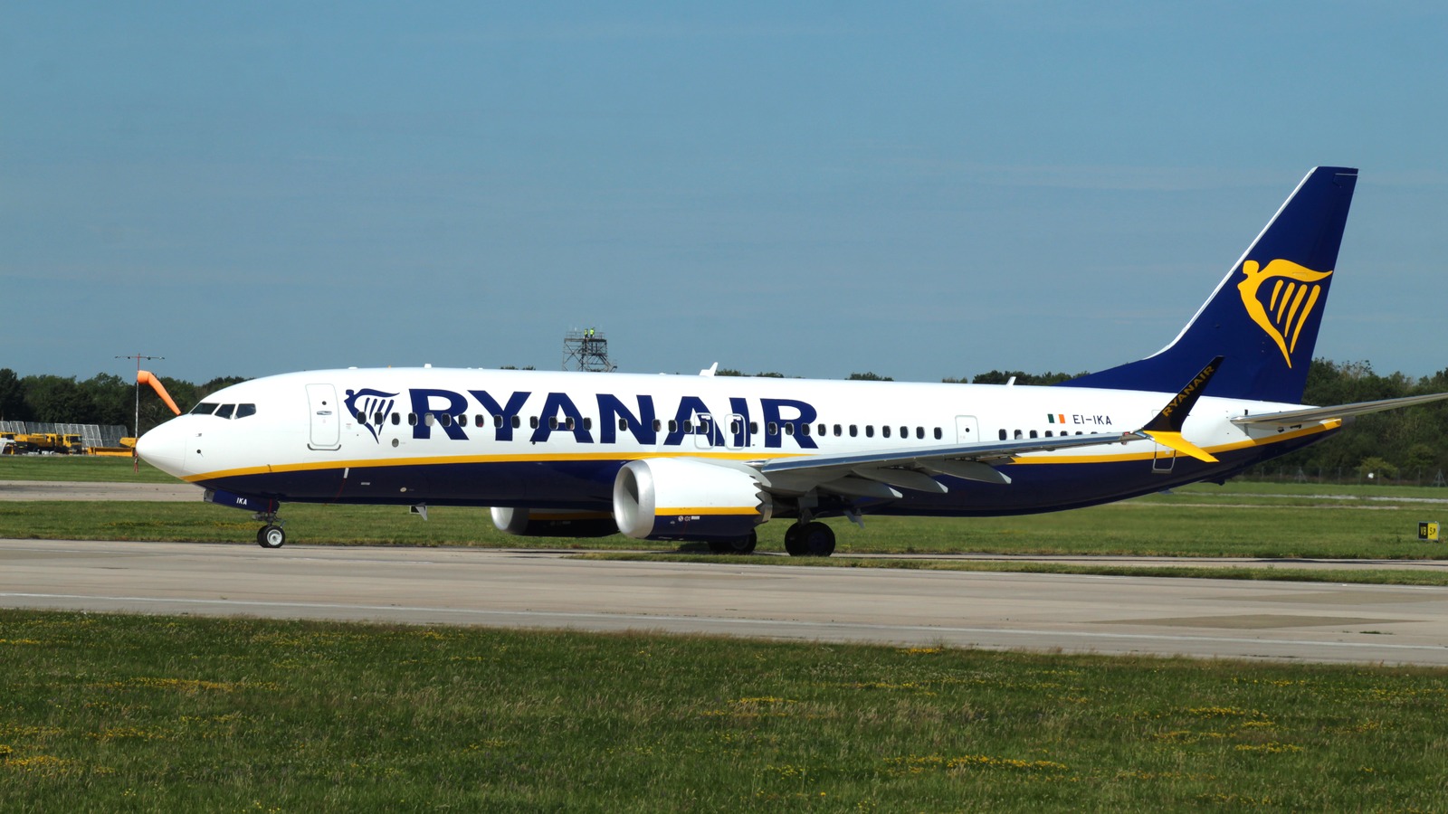 Ryanair Boeing 737 MAX EI-IKA at Manchester Airport on July 29, 2024