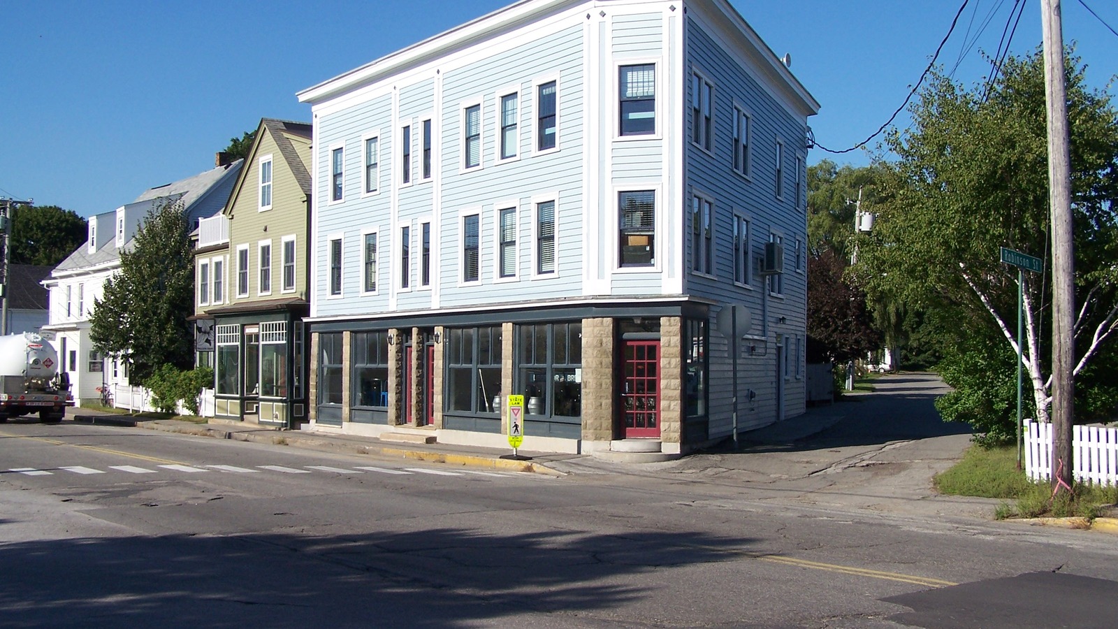 South Main Street in Rockland, Maine, where the city's free cruise trolley stops on Oct. 10 and Oct. 22.