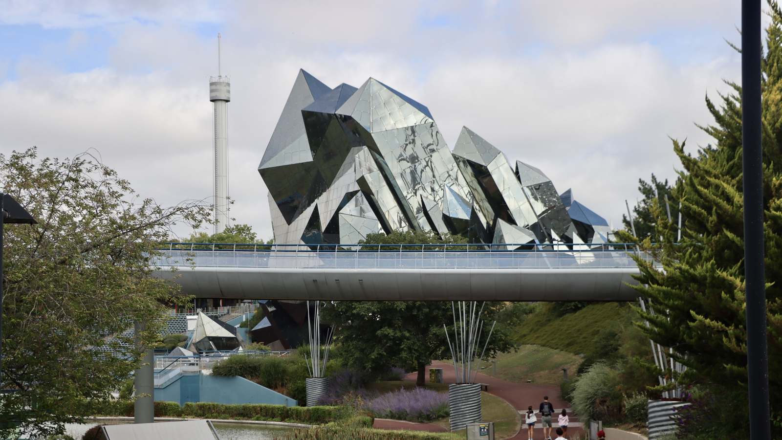 Futuroscope near Poitiers, France, in July 2023; historical park context, not the 2026 Halloween event