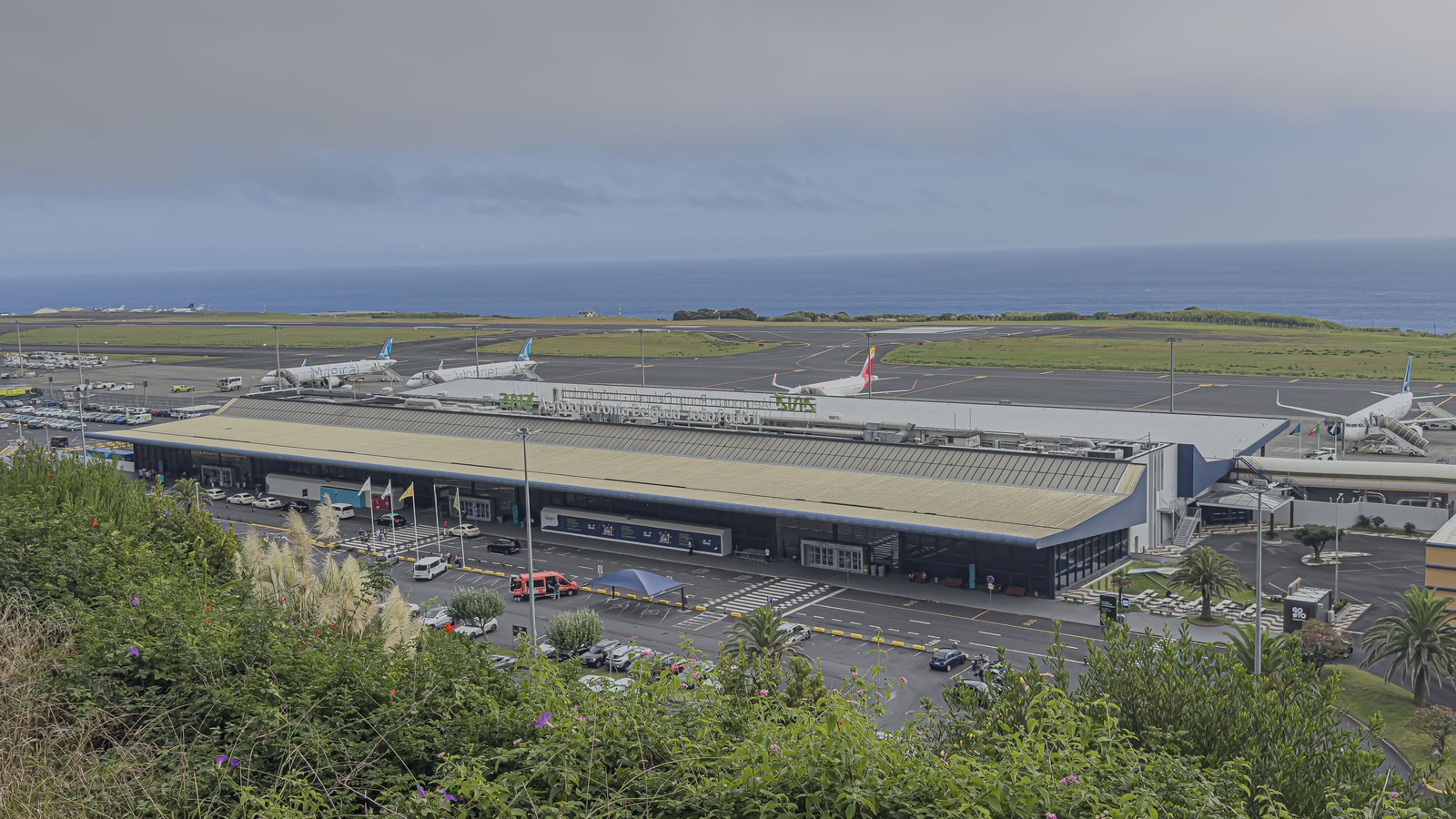 Ponta Delgada airport terminal and apron on September 7, 2026, before the SATA Handling strike announcement