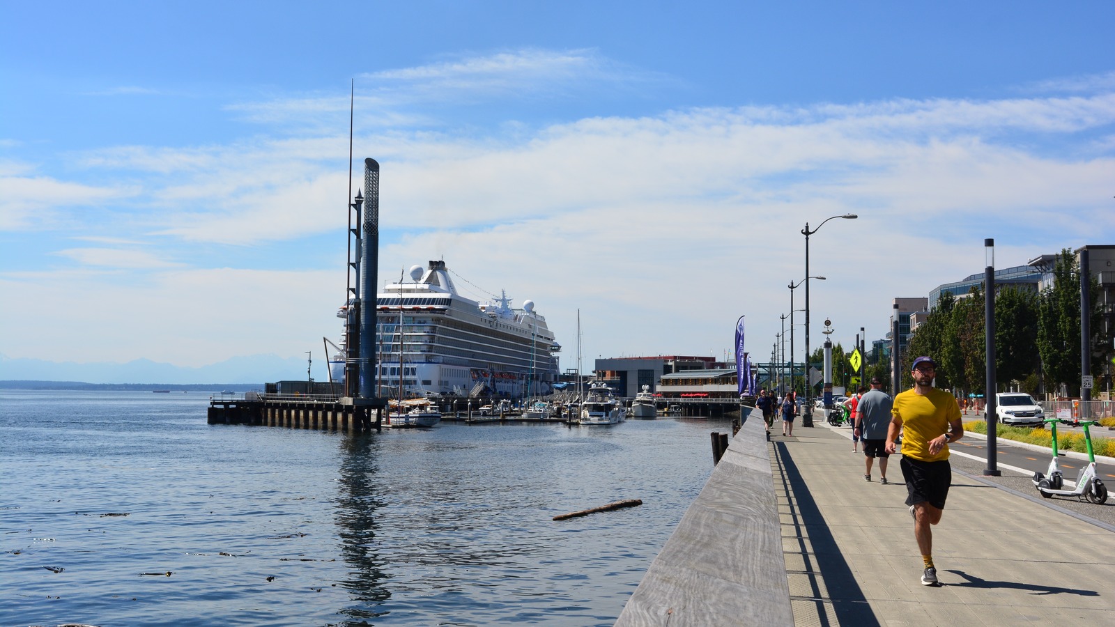 File photograph of Seattle's Pier 66 cruise terminal and waterfront on July 8, 2025