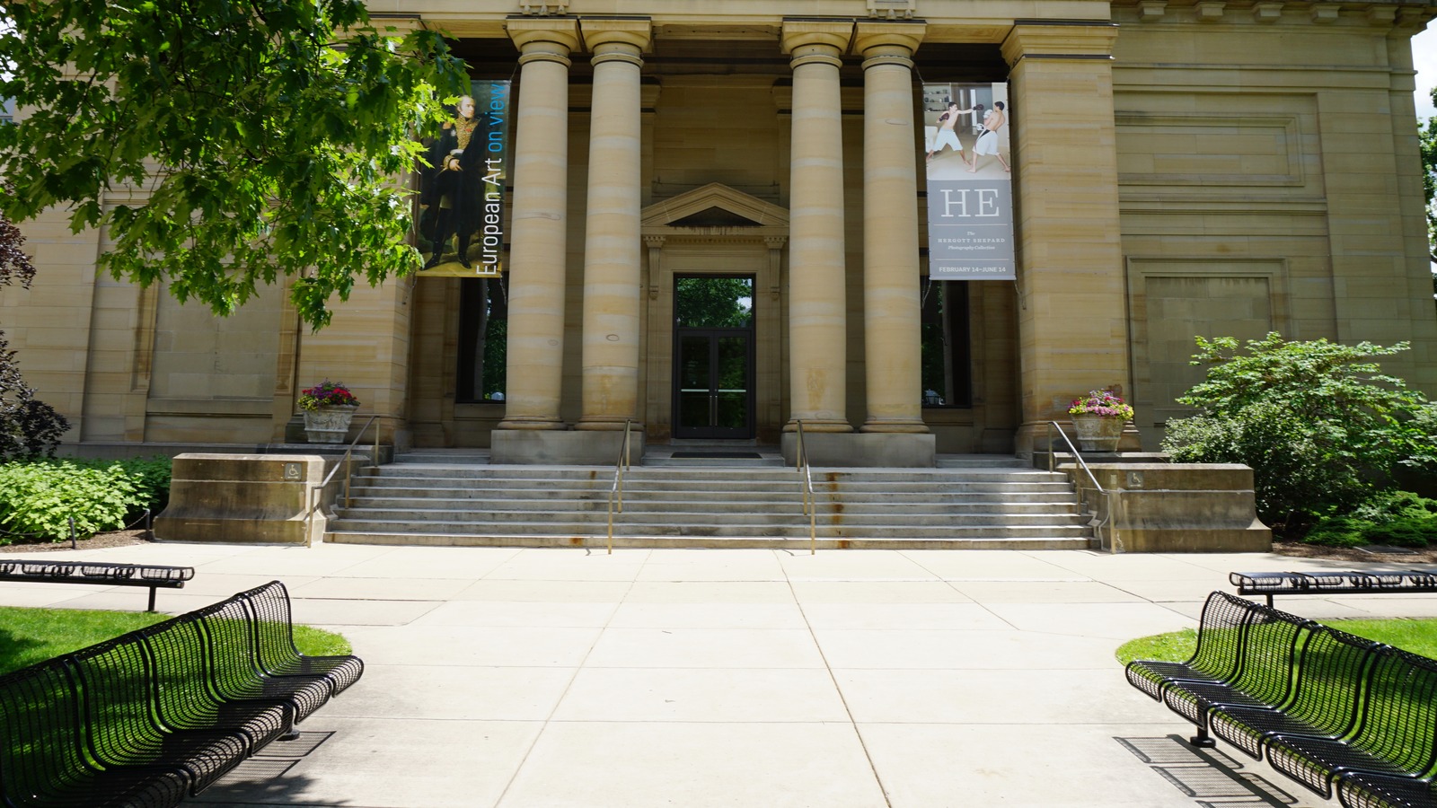 Alumni Memorial Hall exterior in Ann Arbor in June 2015; historical museum image, not the 2026 renovated floors, exhibitions or art shuttle