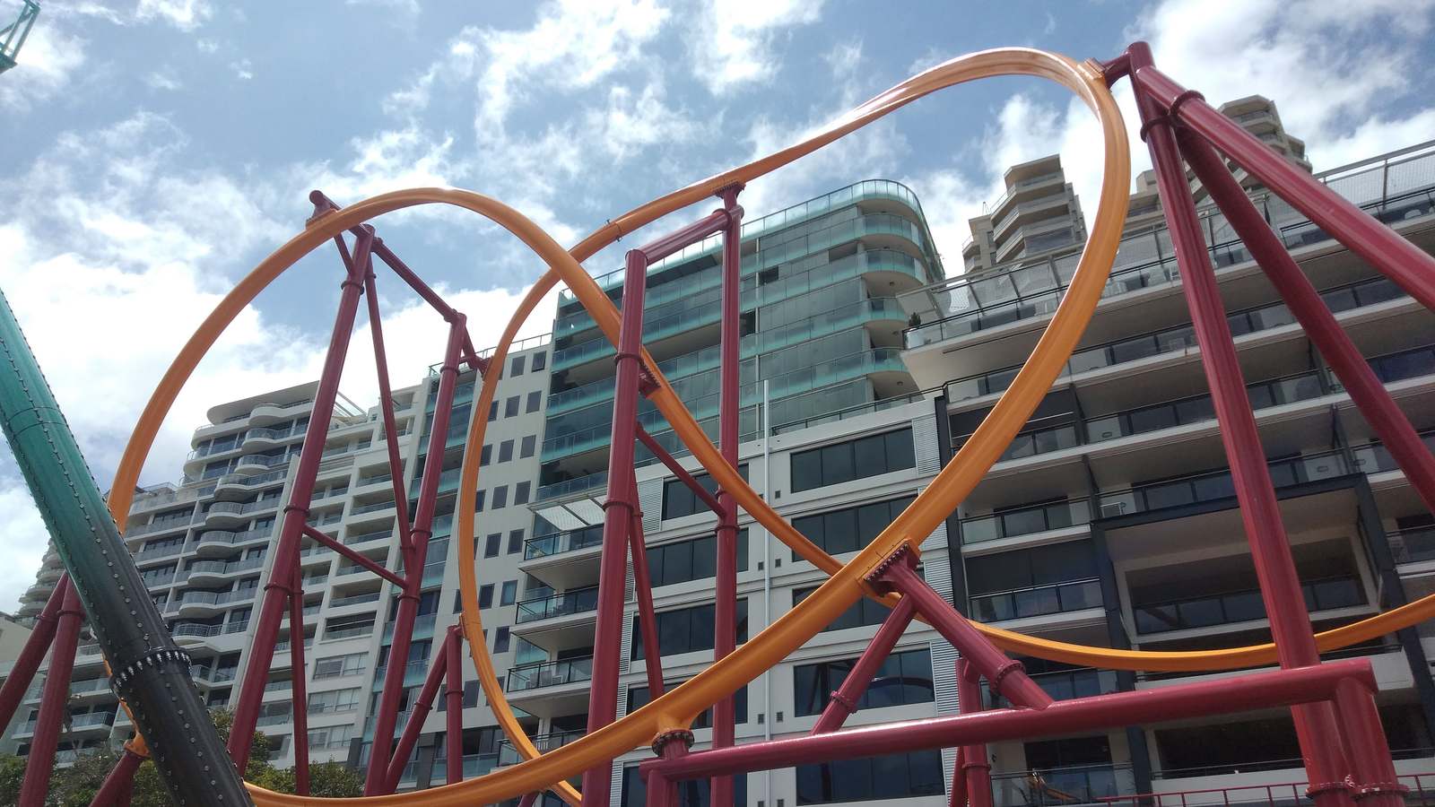 Big Dipper at Luna Park Sydney in October 2021 before its official opening; historical venue context, not Halloscream 2026