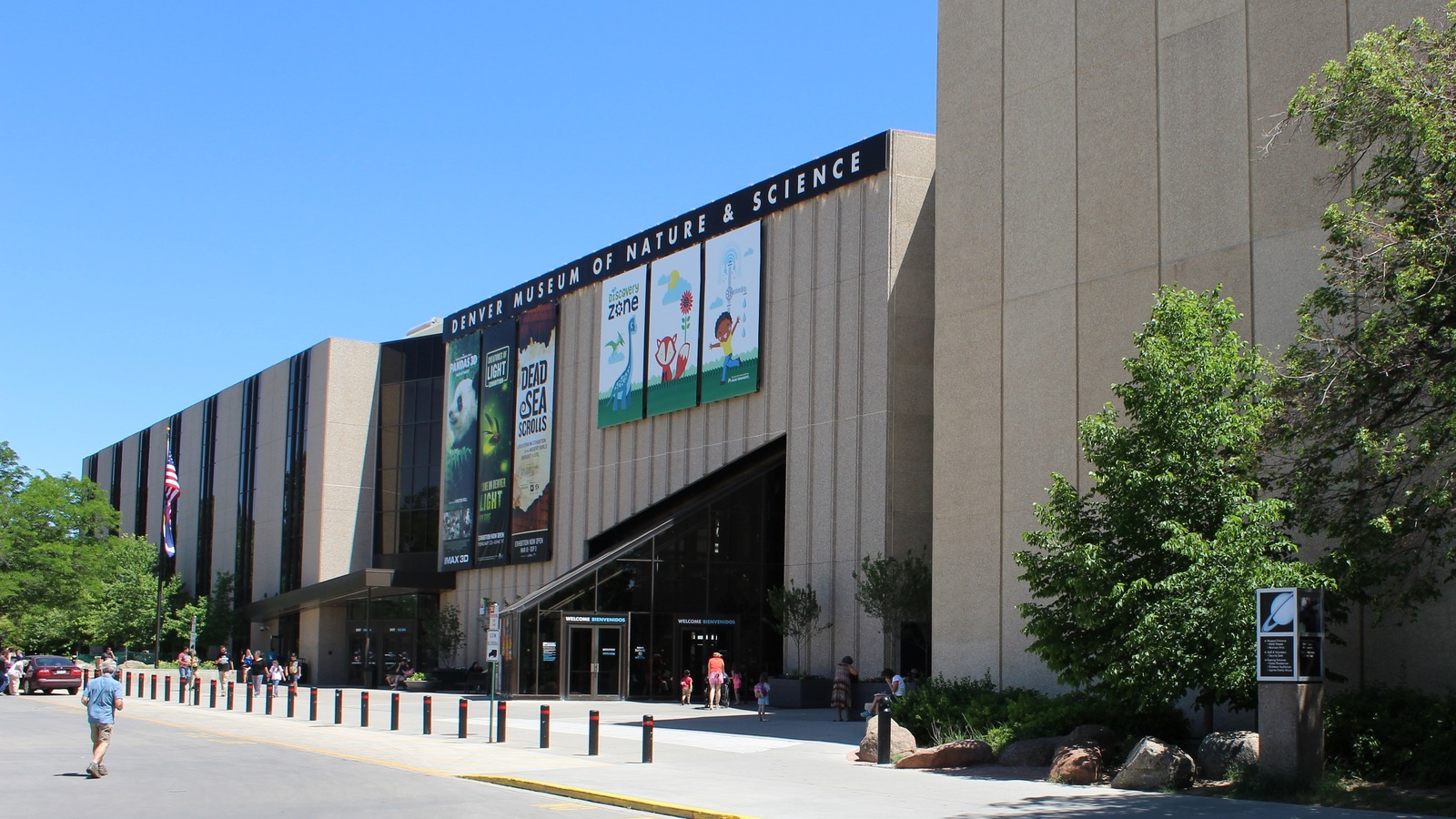 Northwest exterior of the Denver Museum of Nature and Science, the venue for the Pokemon Fossil Museum opening May 28, 2027