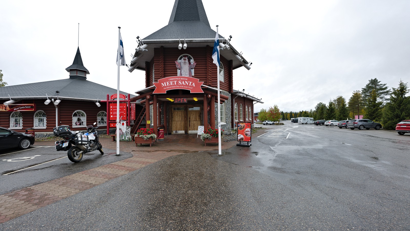Christmas House building in Santa Claus Village near Rovaniemi