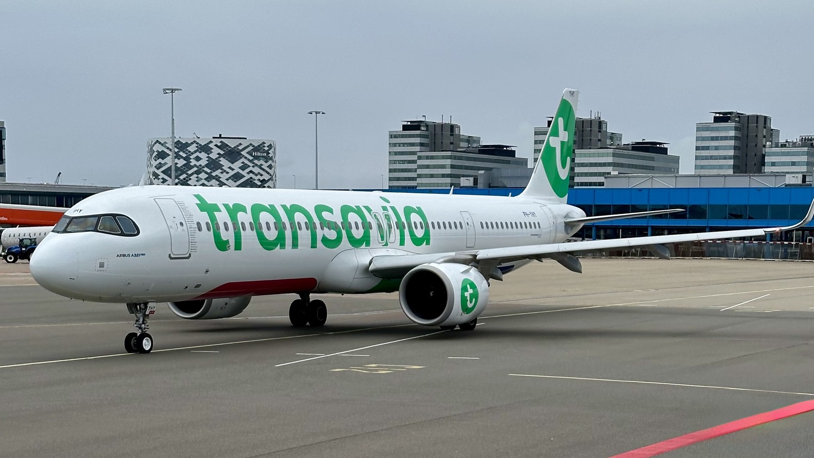 Transavia Airbus A321neo PH-YHY at Amsterdam Airport Schiphol in July 2024