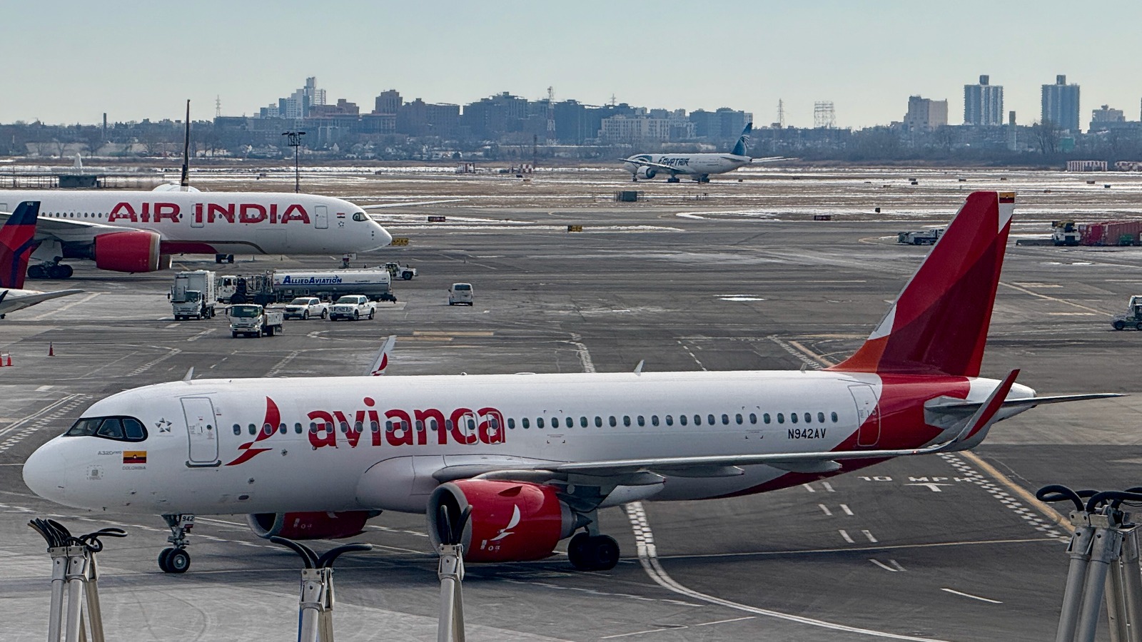 Exterior of an Avianca Airbus A320 aircraft