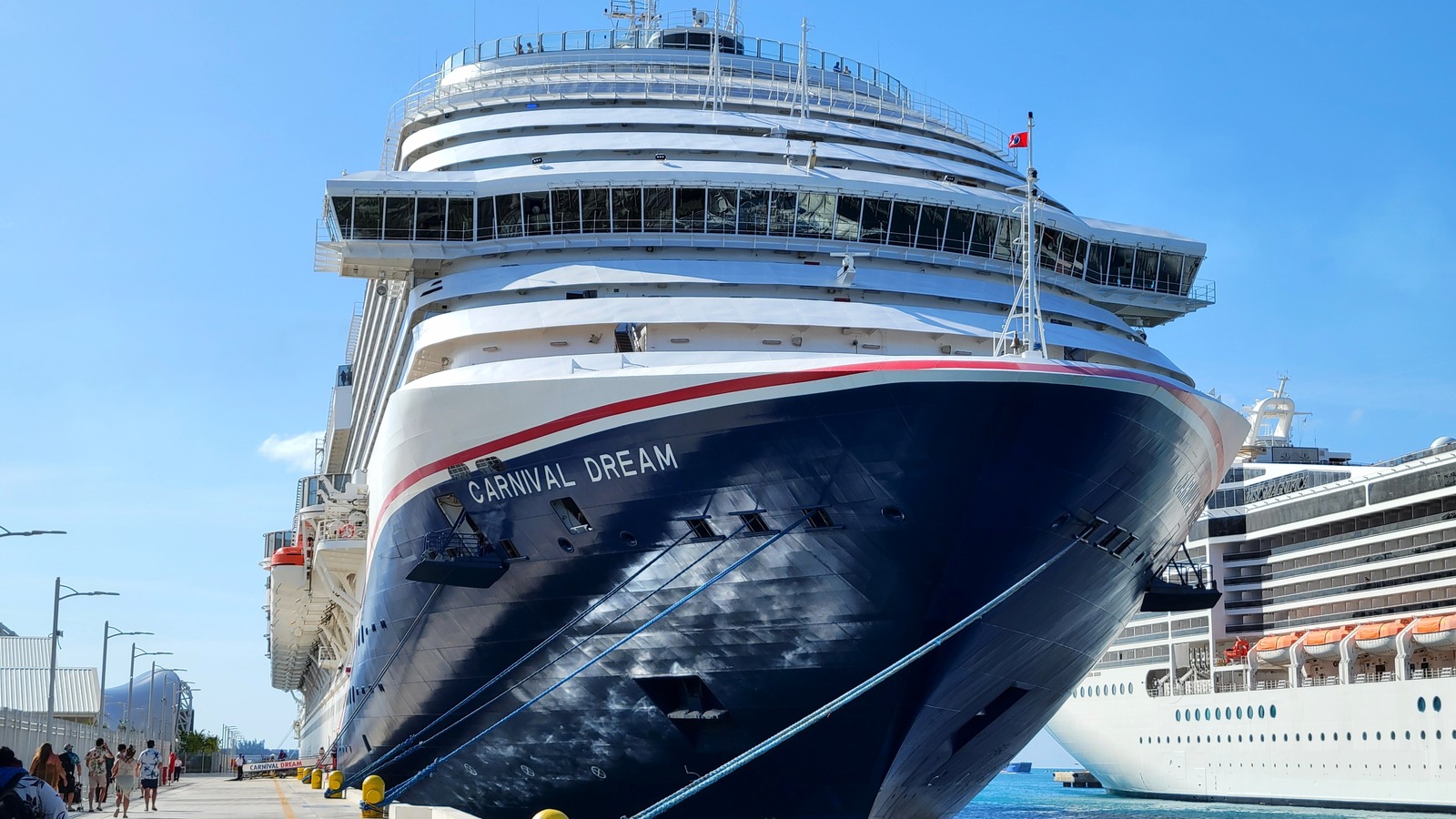 Carnival Dream docked in Nassau on March 14, 2024