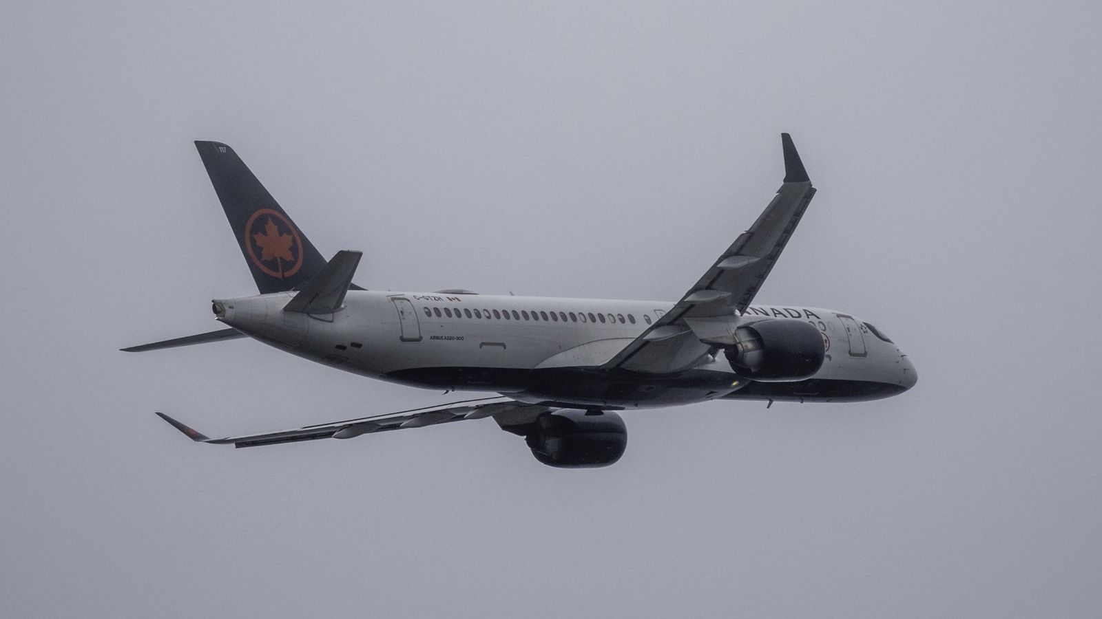 An Air Canada aircraft parked at Montreal-Trudeau International Airport