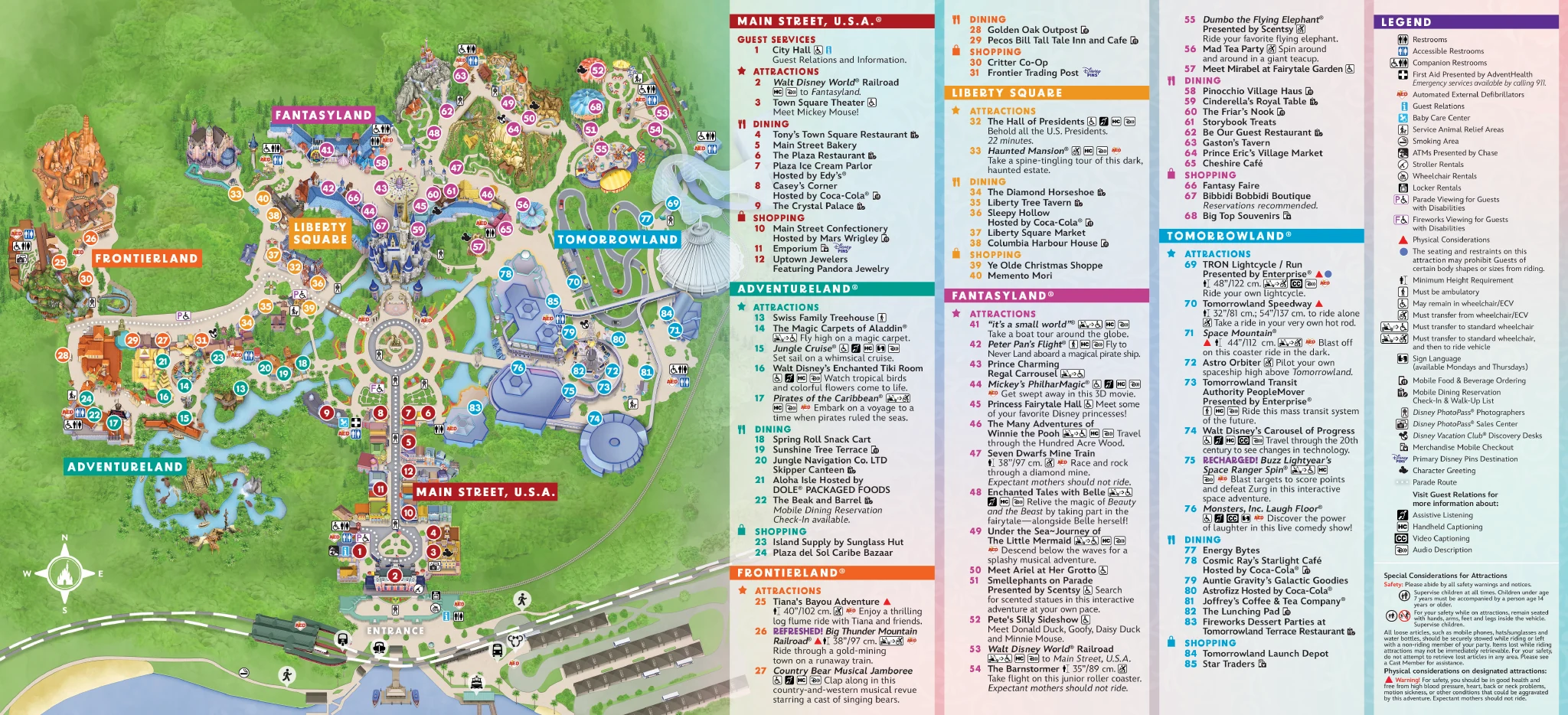 Magic Kingdom Map 2026: Printable PDF and All 6 Lands