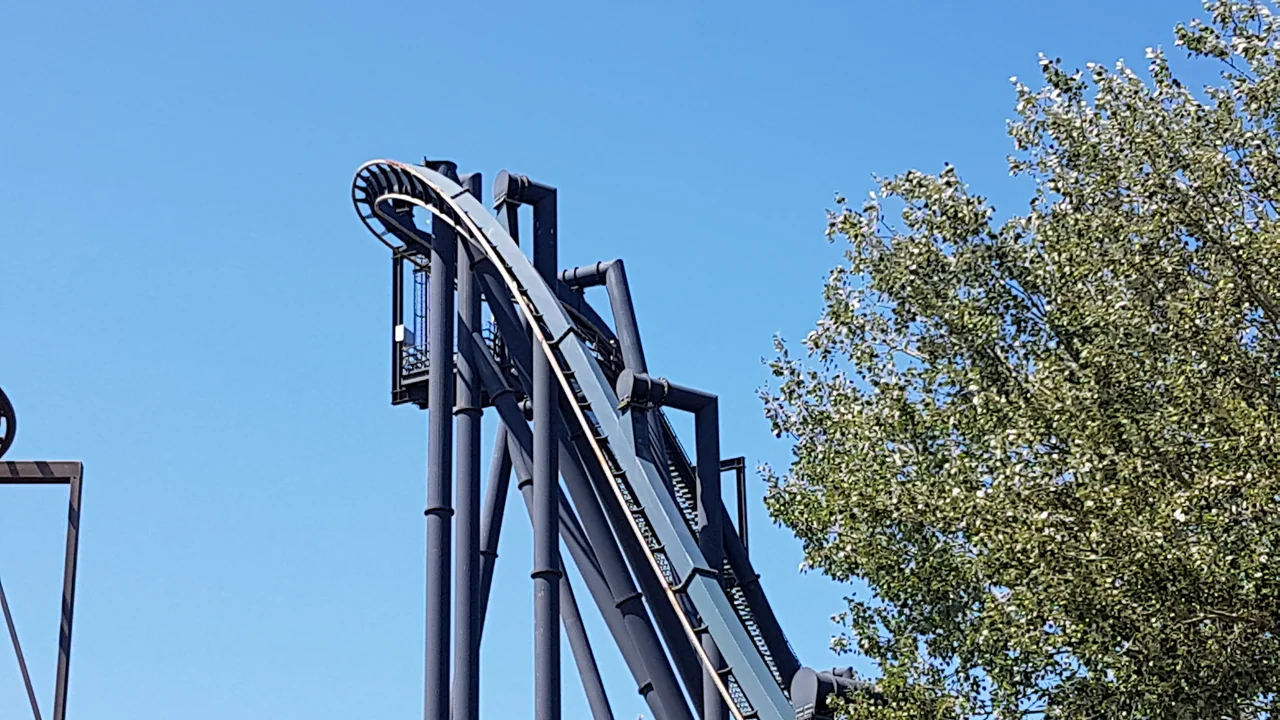 Katun coaster drop at Mirabilandia