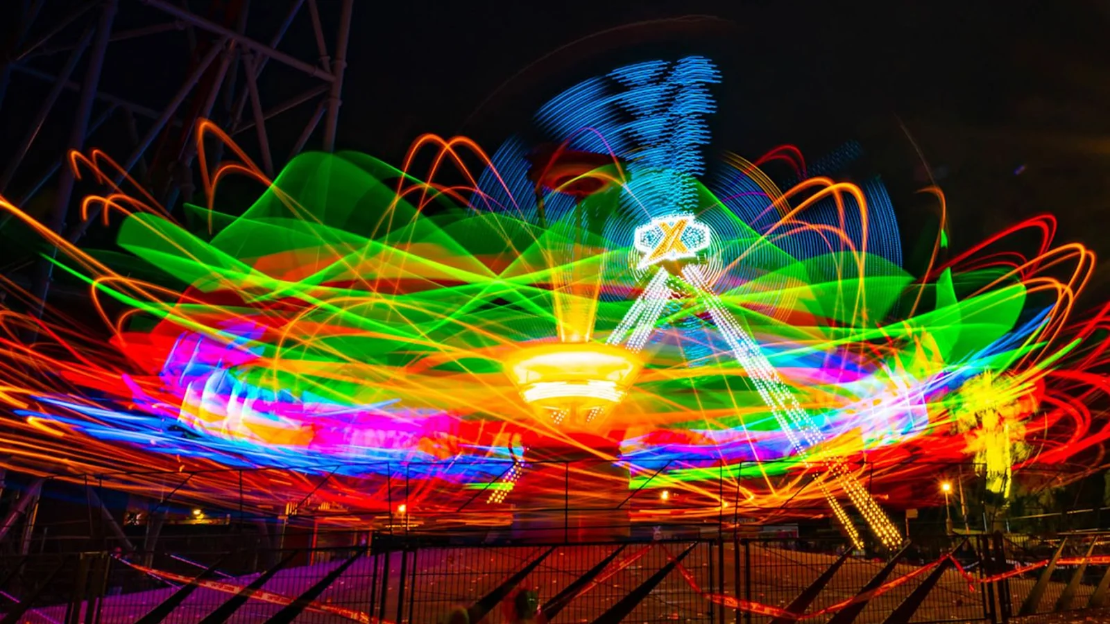 Troika illuminated at Särkänniemi