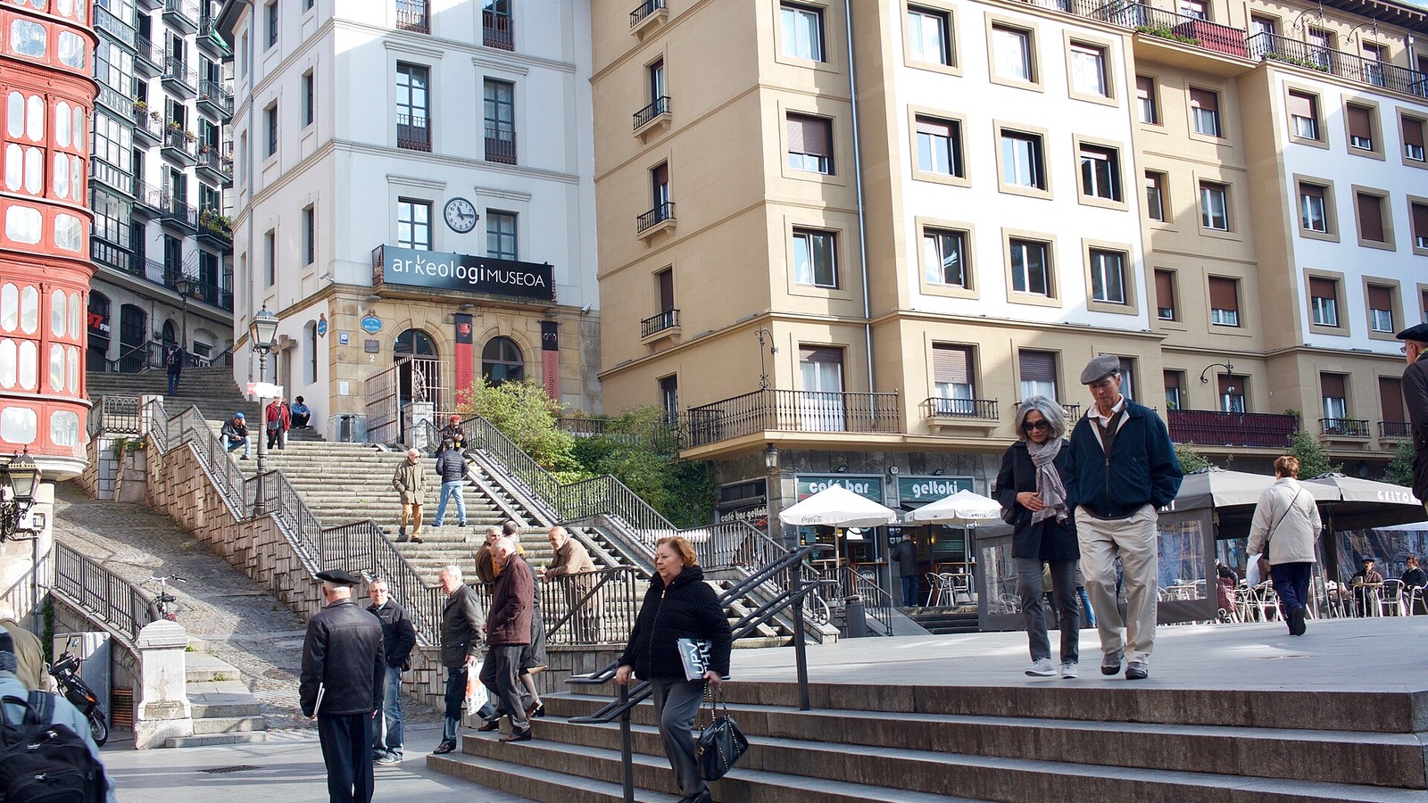 A street view in Bilbao's Casco Viejo