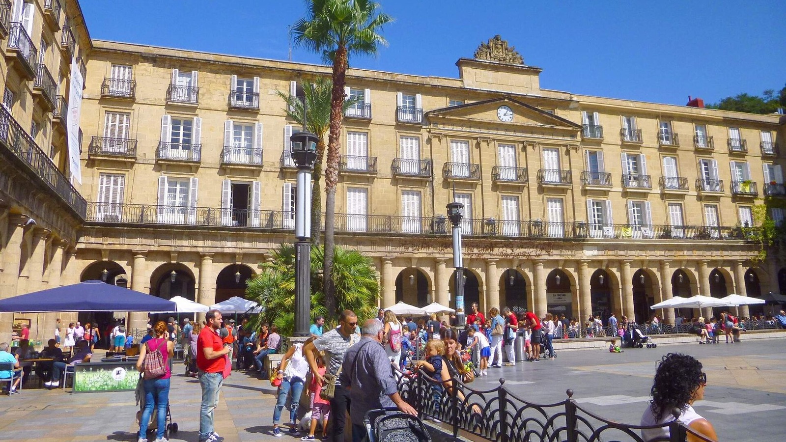 Arcaded Plaza Nueva in Bilbao's Casco Viejo