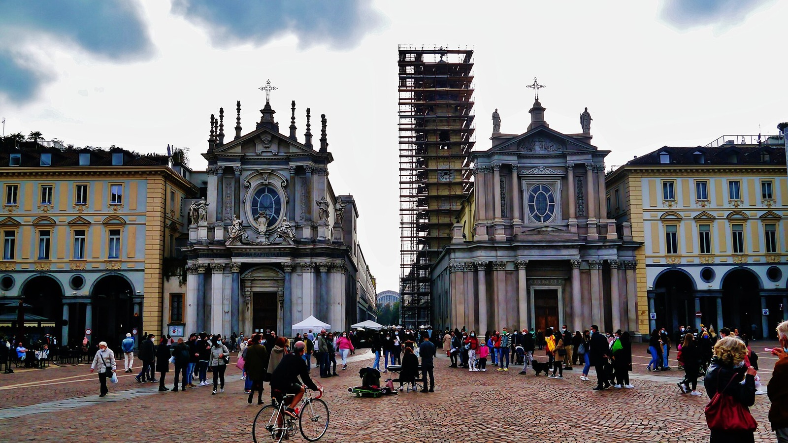 Arcades around Piazza San Carlo in Turin